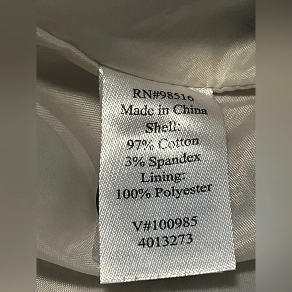 Coldwater Creek Women’s Black & White LS One Button Abstract Blazer Size 14 - Picture 12 of 16